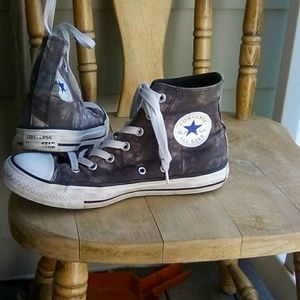 Converse high top sneakers, size 8